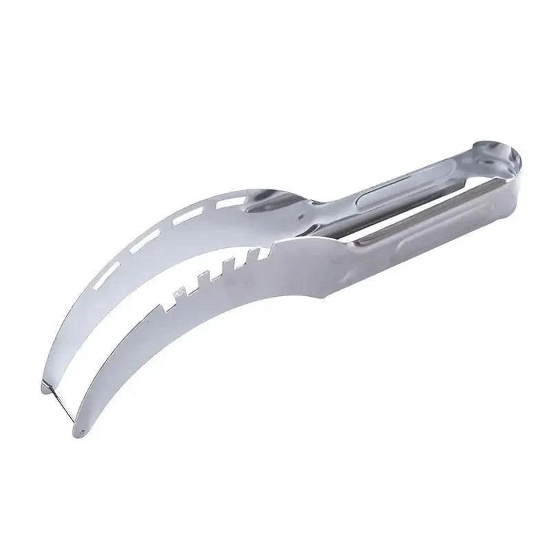 Nouveau 1pc Acier Inoxydable Coupe-Pastèque Couteau De Fruits Outils De Cuisine Gadgets Cuillères À Pastèque Écologiques