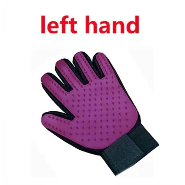 New Efficient Pet Grooming Cleaning Gentle Brush Gloves Pet Hair Remover Gloves