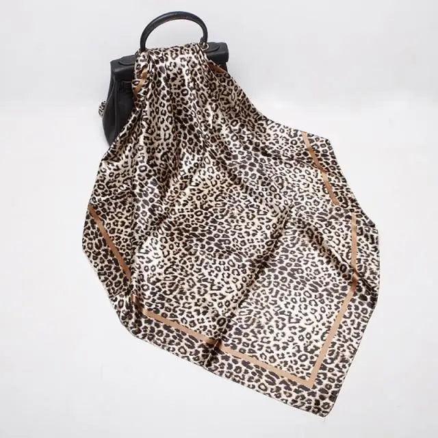 New Elegance Fashionable Scarves for Women Shawl Print Silk Satin Hijab Scarf Female Bandana 90*90cm Luxury Square Shawls Scarfs For Ladies