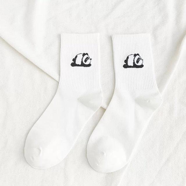 New Elegant Fruit Printed Breathable Cotton Socks Happy Funny Unisex Socks Candy Colors Harajuku Casual Cotton Crew Socks For Men And Women