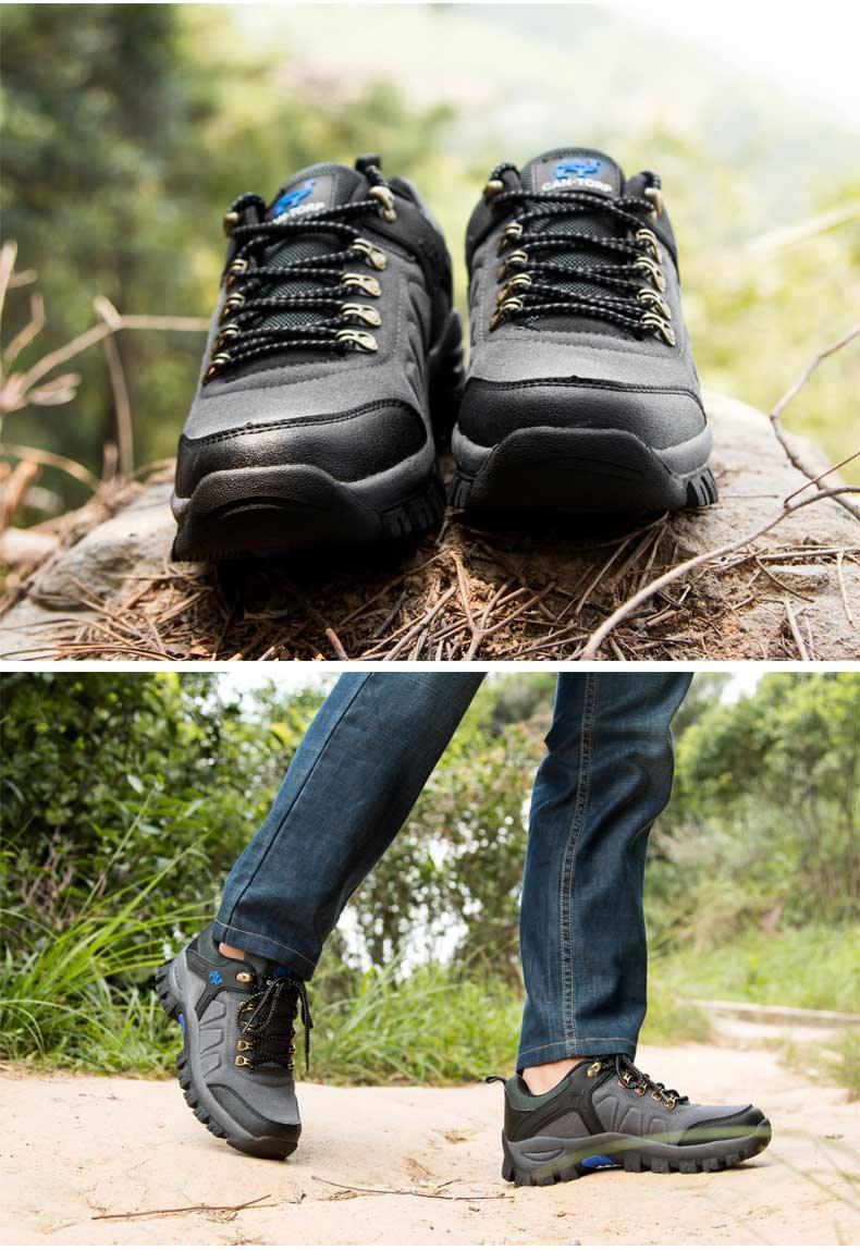 Neue Mode Outdoor Herren-Sneaker Wasserdichte Schuhe Herren Freizeitschuhe Wasserdichte Wanderstiefel Leichte Outdoor-Schuhe Outdoor-Laufschuhe Schnürsenkel Rutschfeste Freizeitschuhe