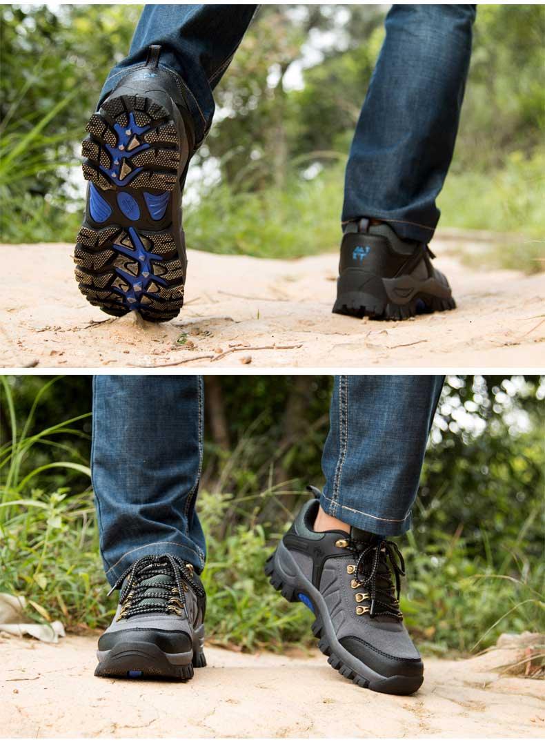 Neue Mode Outdoor Herren-Sneaker Wasserdichte Schuhe Herren Freizeitschuhe Wasserdichte Wanderstiefel Leichte Outdoor-Schuhe Outdoor-Laufschuhe Schnürsenkel Rutschfeste Freizeitschuhe