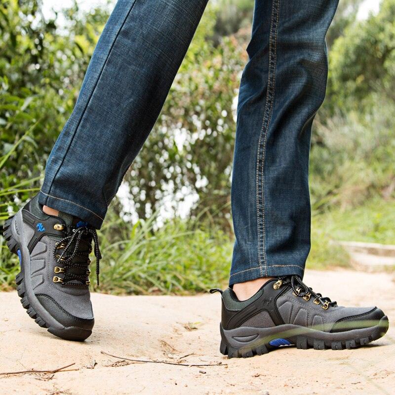 Neue Mode Outdoor Herren-Sneaker Wasserdichte Schuhe Herren Freizeitschuhe Wasserdichte Wanderstiefel Leichte Outdoor-Schuhe Outdoor-Laufschuhe Schnürsenkel Rutschfeste Freizeitschuhe