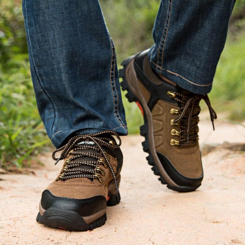 Neue Mode Outdoor Herren-Sneaker Wasserdichte Schuhe Herren Freizeitschuhe Wasserdichte Wanderstiefel Leichte Outdoor-Schuhe Outdoor-Laufschuhe Schnürsenkel Rutschfeste Freizeitschuhe