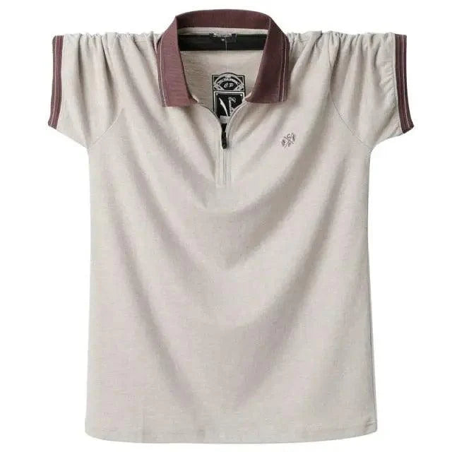 New Fashion Vintage Polo Men Soft Cotton Breathable Men Polo Shirt Men Polo Double Side Slim Fit  Short Sleeve Polo T-Shirt Casual Slim Fit Men Pure Breathable Tee Tops Comfortable Shirt