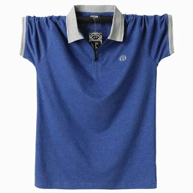 New Fashion Vintage Polo Men Soft Cotton Breathable Men Polo Shirt Men Polo Double Side Slim Fit  Short Sleeve Polo T-Shirt Casual Slim Fit Men Pure Breathable Tee Tops Comfortable Shirt