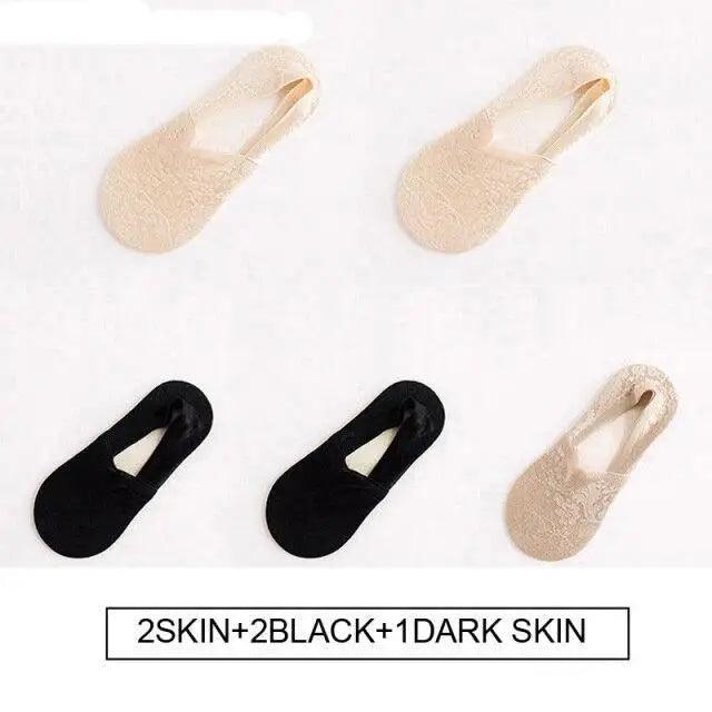 New Fashion Women Girls Spring Summer Socks Style Lace Flower Short Sock Breathable Invisible Ankle Socks Lace Socks for Women Ankle ,Knit Cotton Socks, Cute Ankle Lace Ruffled Socks for Women Warm Non-Slip Thick Lace Floor Socks