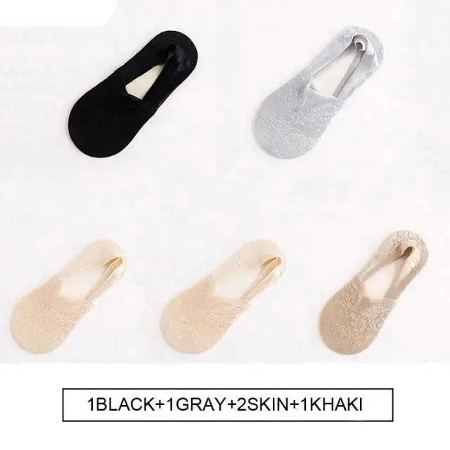 New Fashion Women Girls Spring Summer Socks Style Lace Flower Short Sock Breathable Invisible Ankle Socks Lace Socks for Women Ankle ,Knit Cotton Socks, Cute Ankle Lace Ruffled Socks for Women Warm Non-Slip Thick Lace Floor Socks