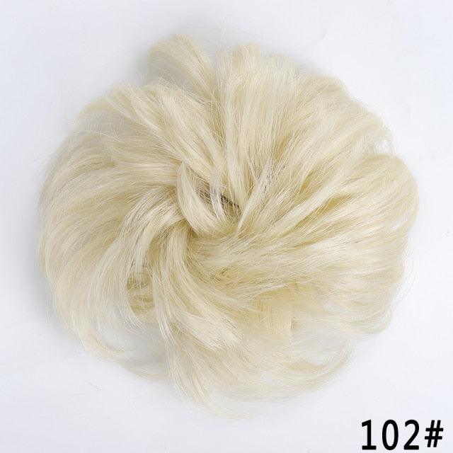New Girl's Synthetic Chignon Red Pink Purple Blue Green Curly Messy Bun Kids Donut Roller Hair Bun Heat Resistant Fake Hair Wigs For Black Women Cosplay Wigs For Women