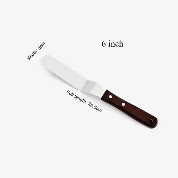 New Incredible 4/6/8/10 Inch Stainless Steel Cake Spatula Butter Cream Icing Frosting Knife Smoother Kitchen Pastry Cake Decoration Tools