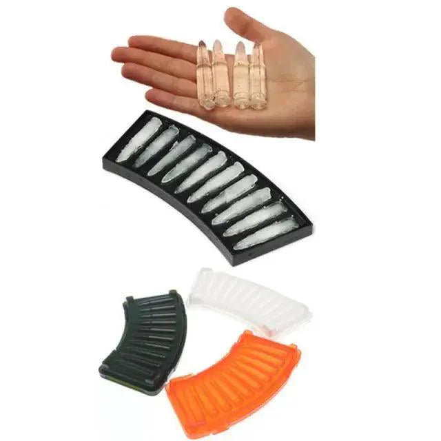 New Incredible Gun Bullet Skull Ice Cube Maker Bullet Ice Cube Tray Chocolate Mold Home Bar Accessories Whiskey Wine Ice Cream Tool