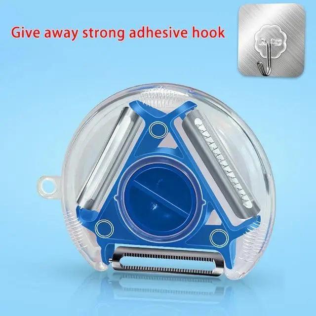New Incredible Magic Trio Peeler Set Slicer Stainless Steel Peeler Shredder Cutter Multi Peel Blade Kitchen Tool