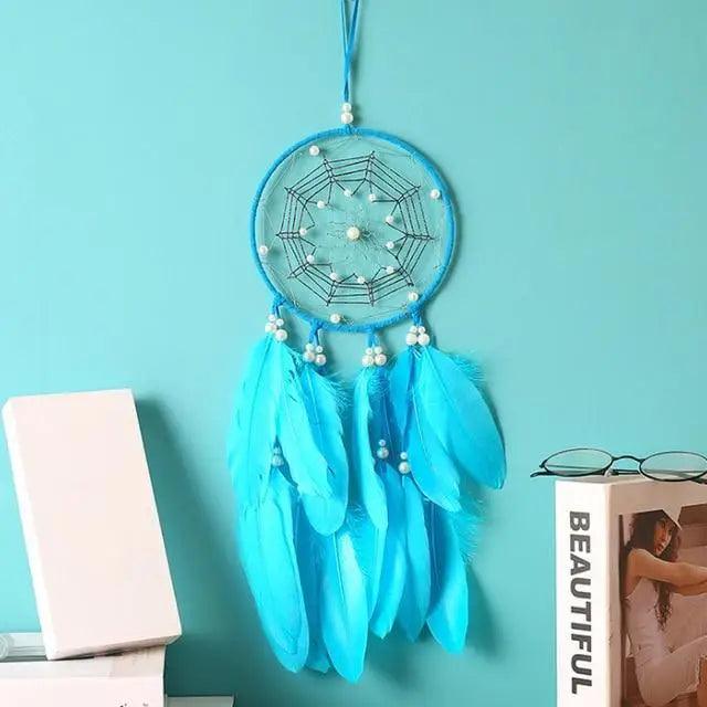 New Luxury Original Silver Gray Dream Catcher 2 Ring Feather Hanging Art Gifts To Bestie Friends Creative Valentine's Day Gifts