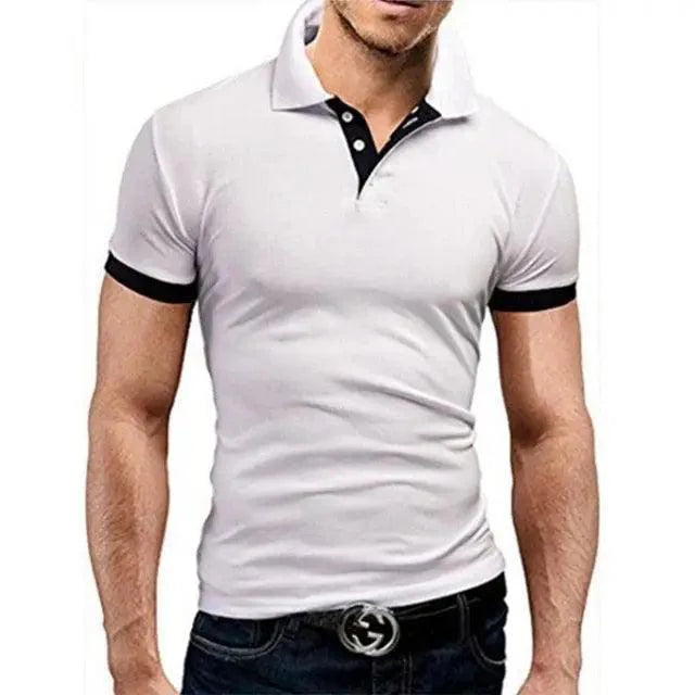 New Polo Shirt Men Summer Cool Men's Shirts Sleeve Polo Business Clothes Luxury Men Tee Shirt Polos  women's short sleeves Summer Men's T-shirt Short Sleeved Lapel Casual T-shirt for Male Half Sleeve Tops