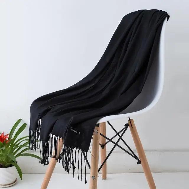 New Stylish Winter Scarf For Ladies Shawls And Wraps Neck Scarves Women Female Stoles Casual Wear Pashmina Scarf and Shawl Soft Women Pashminas