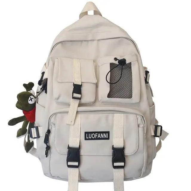 New Trendy Nylon Backpack For Women, Girls And Boy Stylish Travel Mesh, Student College School Bag, Cool Laptop Backpack For Women And Men