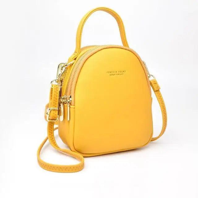 New Versatile Big Capacity 3 Layer Women Backpack Fashionable Small Backpack For Ladies Soft Leather Shoulder Crossbody bag for Female