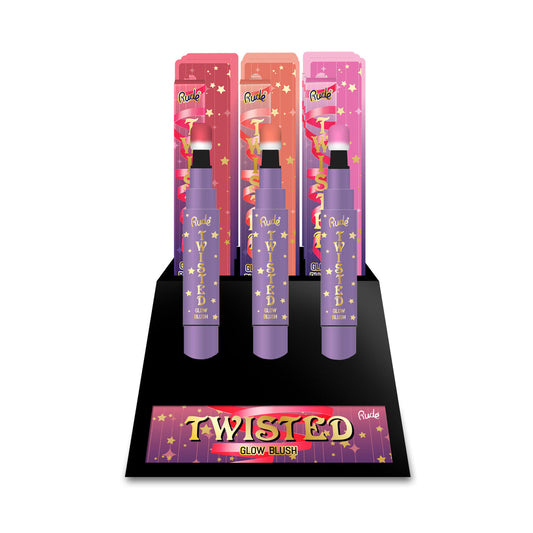 RUDE Twisted Glow Blush Display Set – 24 Stück – 24 Stück