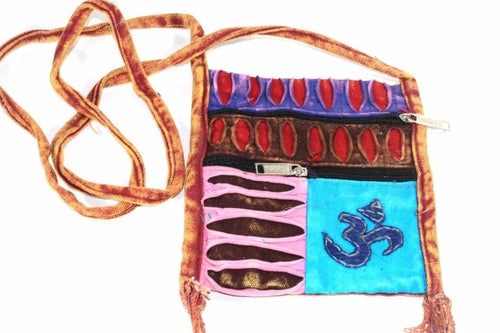 Om Bestickte Patchwork Boho Umhängetasche Jhola Handgemachte Tasche