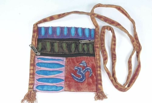 Om Bestickte Patchwork Boho Umhängetasche Jhola Handgemachte Tasche