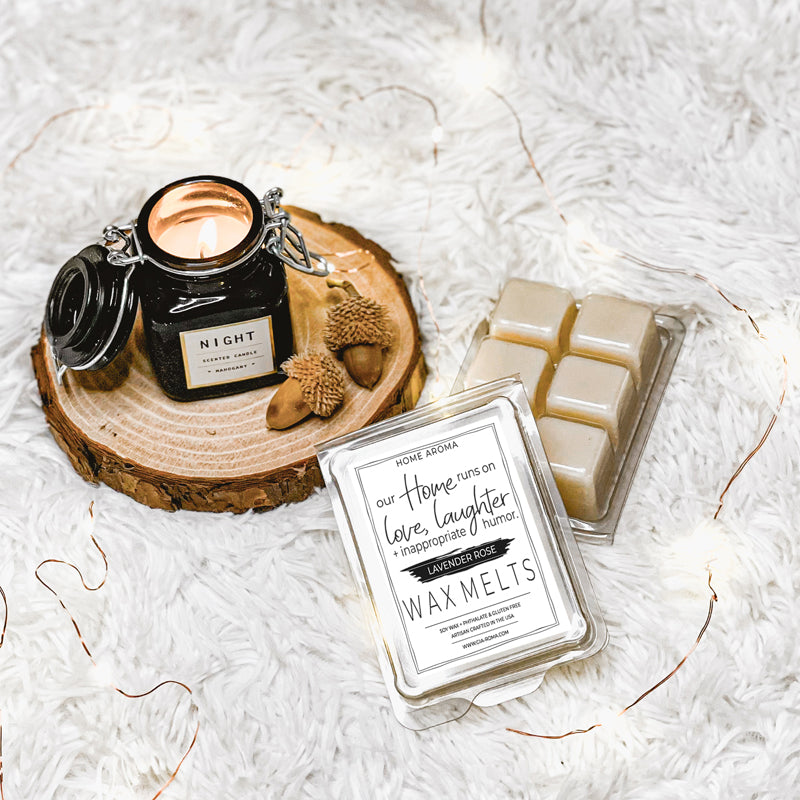 Lavendelrosen-Aromatherapie-Kerzenglas mit Sojawachs zur Entspannung, Blumen-Raumspray und Duftsäckchen