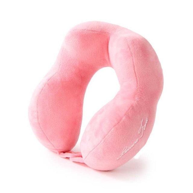 Outdoor Neck Support Pillow Headrest Travel Folding Slow Rebound Journey Trip Cushion Memory Foam Travel Pillow Neck Pillow, Ideal for Airplane Travel Comfortable Lightweight Improved Support Design Machine Washable Cover Must Have Travel Accessories