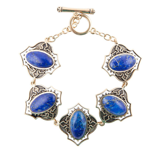 Armband mit Phantom-Lapislazuli-Knebelverschluss