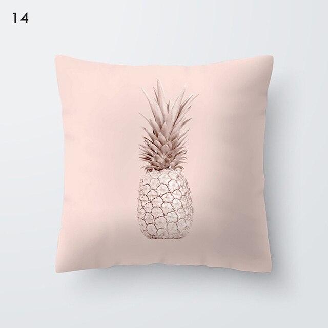 Pink Geometric Decorative Pillow Cushion Covers Polyester Pillow Case Home Pillowcase Decorative Pillowcase For Sofa Cute Charming Home Decor Cushion Cover
