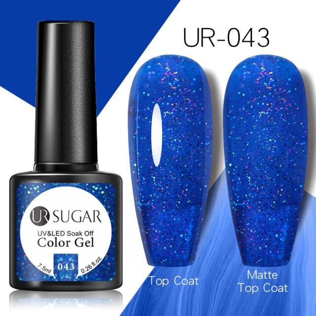 Popular 2022 Modern New Elegant Silver Purple Nail Gel Polish 7.5ml UV Manicuring Elegant Glossy Colororful Stylish Nail Design For Women