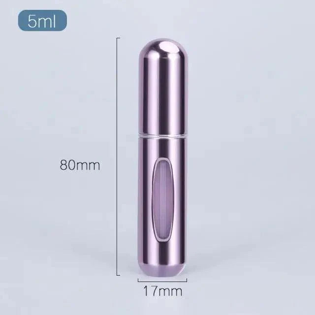Portable Mini Refillable Atomizer Bottle Lightweight Container For Cosmetics Mini Aluminum Empty Bottle For Traveling Cute Little Bottle For Ladies 5ml