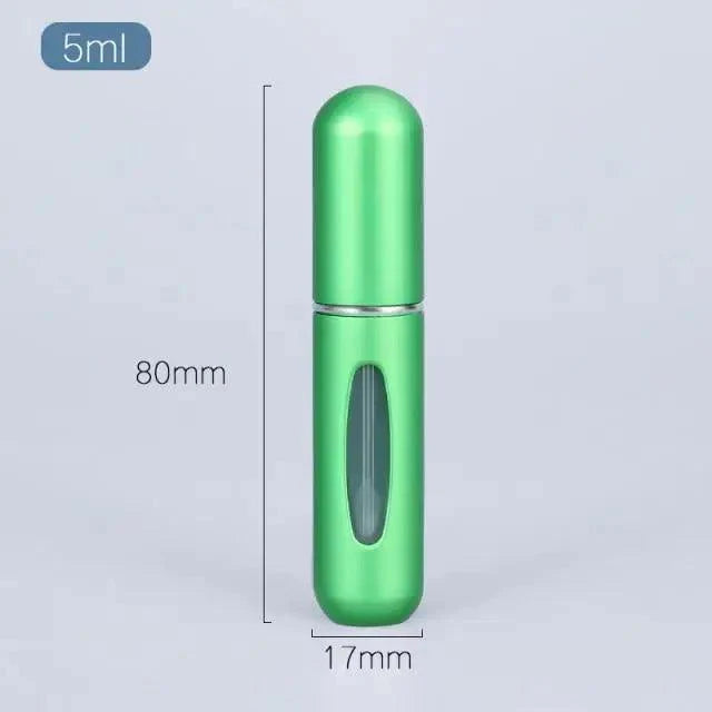 Portable Mini Refillable Atomizer Bottle Lightweight Container For Cosmetics Mini Aluminum Empty Bottle For Traveling Cute Little Bottle For Ladies 5ml