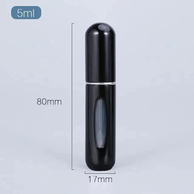 Portable Mini Refillable Atomizer Bottle Lightweight Container For Cosmetics Mini Aluminum Empty Bottle For Traveling Cute Little Bottle For Ladies 5ml
