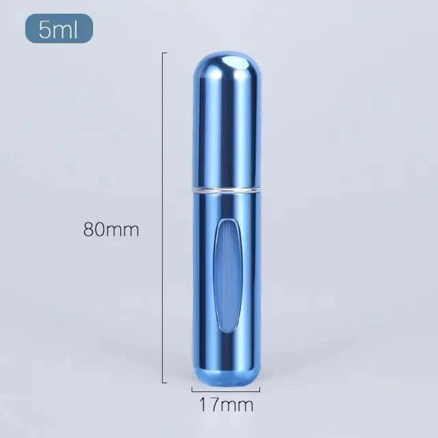 Portable Mini Refillable Atomizer Bottle Lightweight Container For Cosmetics Mini Aluminum Empty Bottle For Traveling Cute Little Bottle For Ladies 5ml