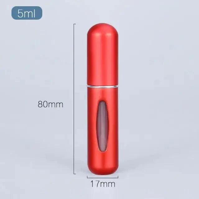 Portable Mini Refillable Atomizer Bottle Lightweight Container For Cosmetics Mini Aluminum Empty Bottle For Traveling Cute Little Bottle For Ladies 5ml