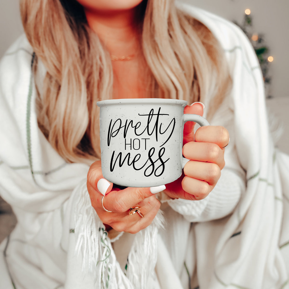 Pretty Hot Mess 14.5oz Keramik-Kaffeetasse Lustige Hot Mess Zitat-Tasse für Zuhause, Büro und Reisen