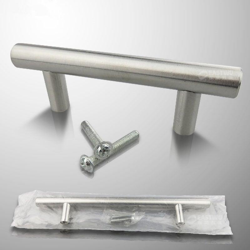 Stainless Steel Kitchen Door Cabinet T Bar Handle Pull Knob Door Pull Handle Stainless Door Handle Stainless Steel Hollow Bar Drawer Pulls Cupboard Knob For Kitchen Furniture
