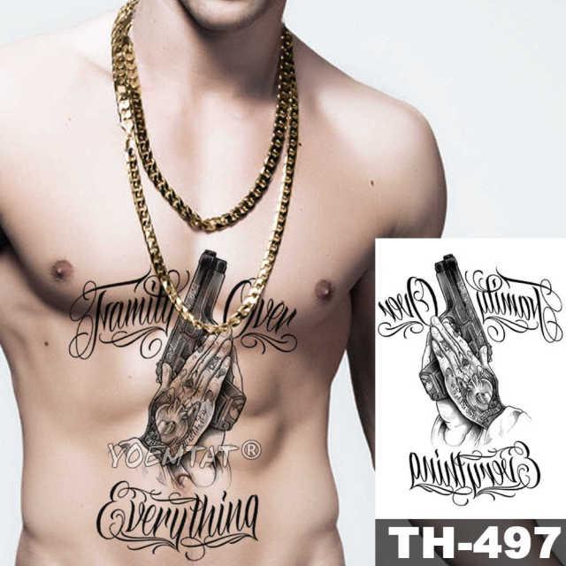 Realistic Temporary Lion Wolf Sticker Tattoo Waterproof  Elegant Body Arm Warrior Tattoo For Mens