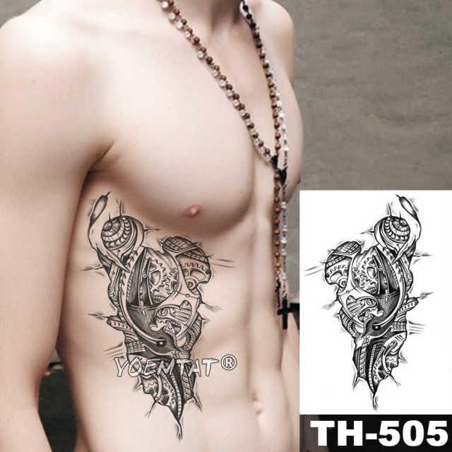 Realistic Temporary Lion Wolf Sticker Tattoo Waterproof  Elegant Body Arm Warrior Tattoo For Mens