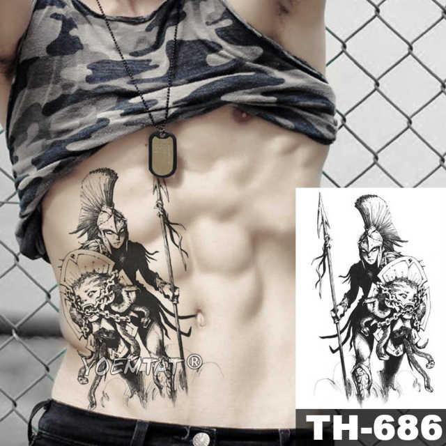 Realistic Temporary Lion Wolf Sticker Tattoo Waterproof  Elegant Body Arm Warrior Tattoo For Mens