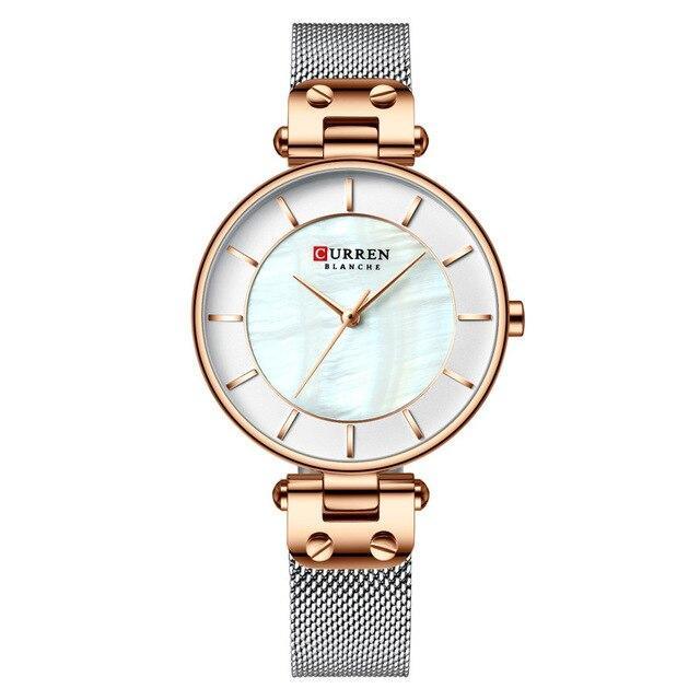 Women's Luxury Watches In Excellent Background And Zircon Designs Business Style Wristwatch Perfect Gift For Her