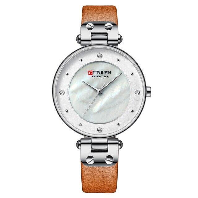 Women's Luxury Watches In Excellent Background And Zircon Designs Business Style Wristwatch Perfect Gift For Her