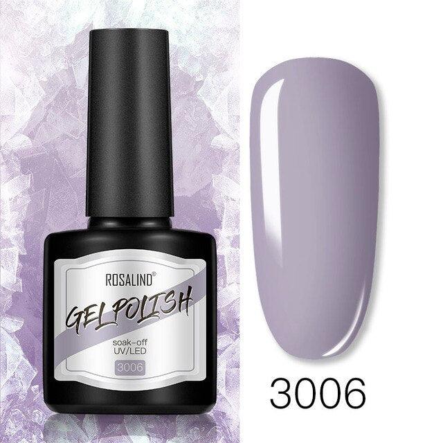 Modern Womens Glossy Colorful 8ml Nail Gel Polish Permanent UV LED  High Quality Crystal Effect Design