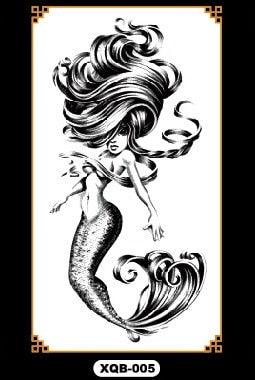 Luxury Colorful And Black Womens Tattoo Temporary Flower Waterproof Elegant Modern Tattoo For Shoulder