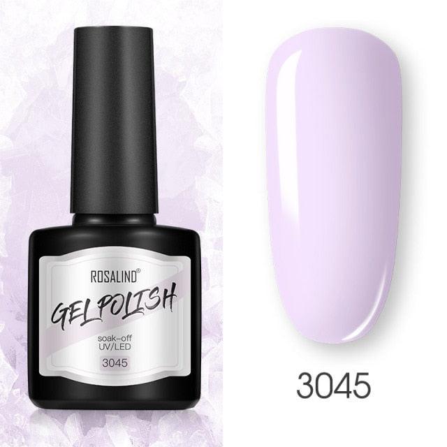 Modern Womens Glossy Colorful 8ml Nail Gel Polish Permanent UV LED  High Quality Crystal Effect Design