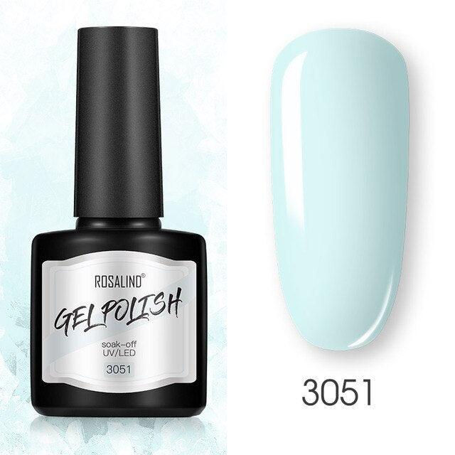 Modern Womens Glossy Colorful 8ml Nail Gel Polish Permanent UV LED  High Quality Crystal Effect Design