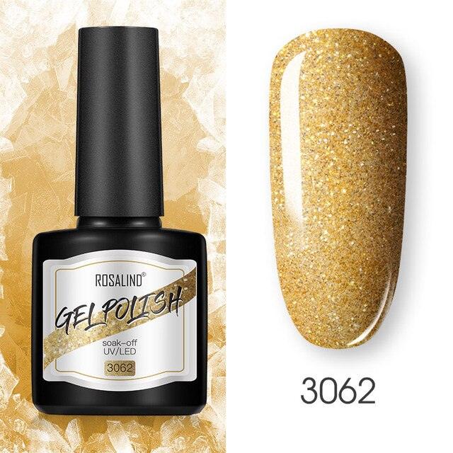 Modern Womens Glossy Colorful 8ml Nail Gel Polish Permanent UV LED  High Quality Crystal Effect Design