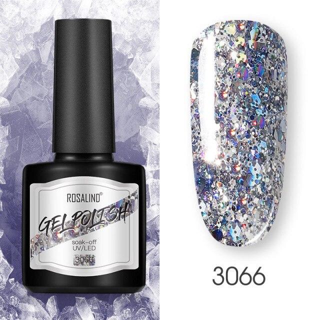 Modern Womens Glossy Colorful 8ml Nail Gel Polish Permanent UV LED  High Quality Crystal Effect Design