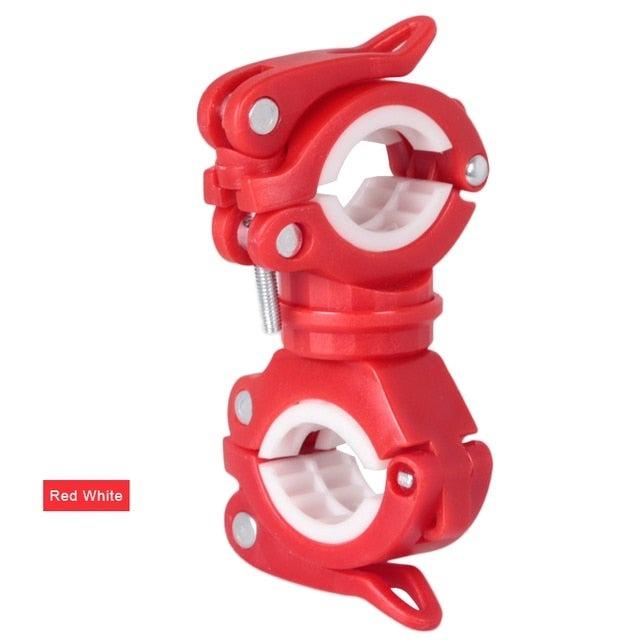 Bicycle Light Bracket Bike Lamp Holder LED Headlight Pump Stand Quick Release Mount 360 Degree Rotatable Universal Flashlight Mount Holder Mount Bicycle Mounting Bracket Flashlight Holder