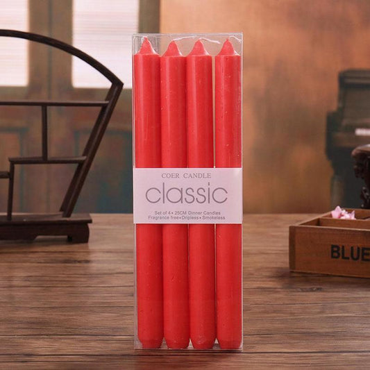 4pcs Home Candlestick Candles Colorful Spell Candles Pure Beeswax Handmade Taper Candles Smokeless Dripless Wax Candles Beeswax Candle for Home Gift Ideas Magic Decorative Aromatic Candles Fulfilled Decor Party Beeswax Candle