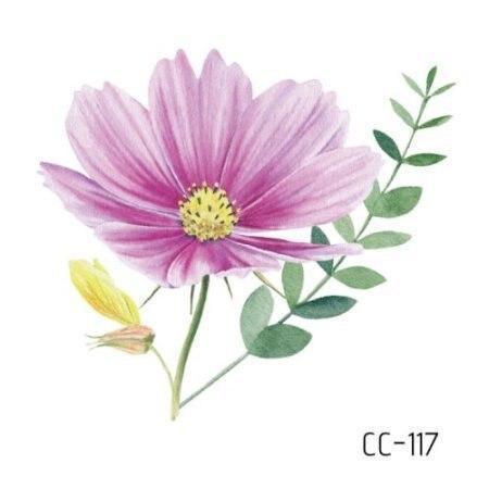 Temporary 3D Rose Flower Tattoos Sticker Body Art Tattoo Sticker Waterproof Luxury Tattoo Rose Lotus Flower Fashion Sticker For Womens